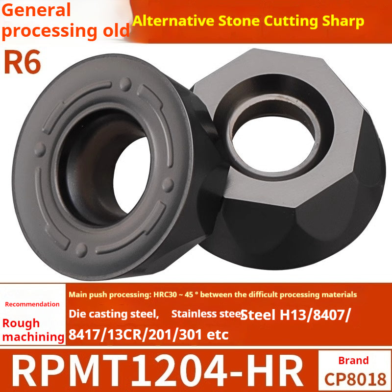 2036-CNC milling inserts, RPMW carbide R5 machining center, R4 milling machine, R6 milling inserts, RPMT round cutter cutters Shandong Denso Pricision Tools Co.,Ltd.